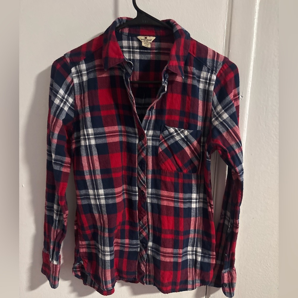 Woolrich Red and Navy Plaid Shirt